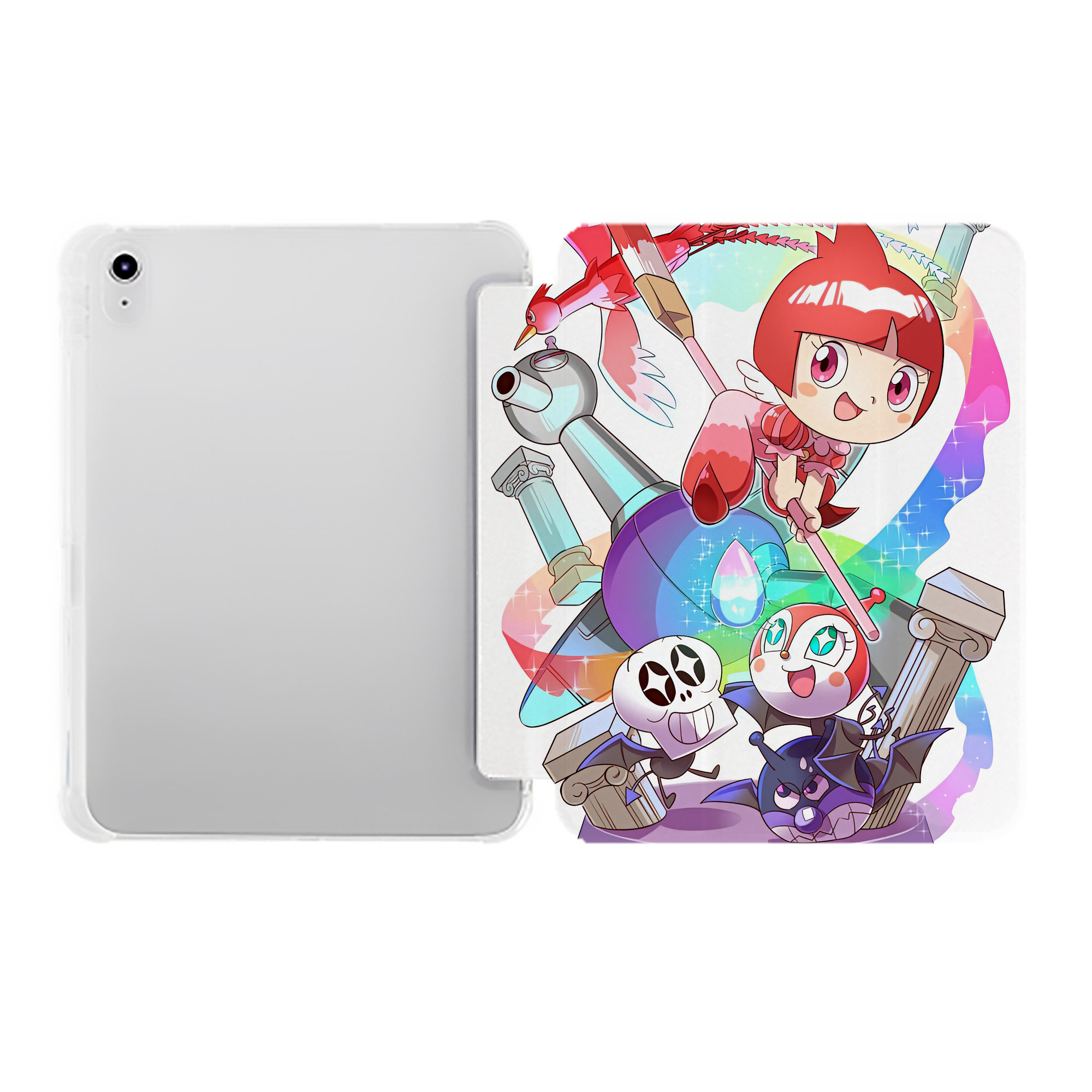 （画像用） アンパンマン Anpanman IPad ケース ペン収納付き 三つ折りスタンド PUレザー×シリコン 対応機種9.5/10.5/10.9インチ